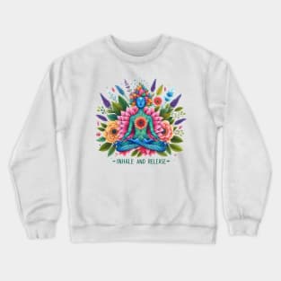 Meditation in Bloom Crewneck Sweatshirt